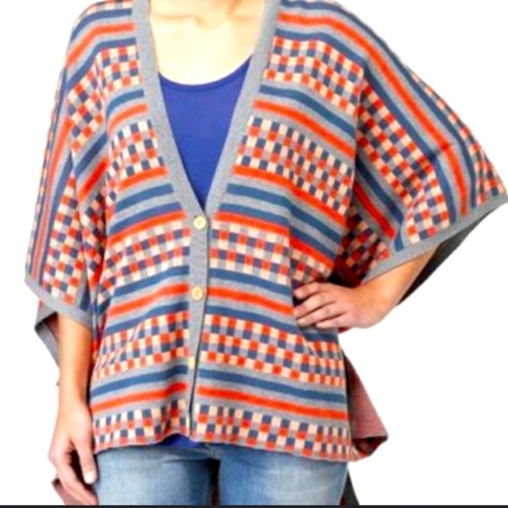 QUICKSILVER Multi-Color Poncho Tunic One Size